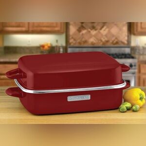 KitchenAid Enamel on Steel Double Roaster 18” Brand New in Box